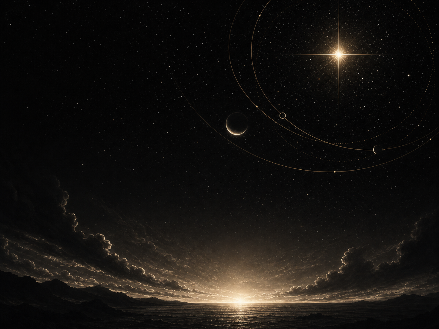 Symbolic astrology artwork